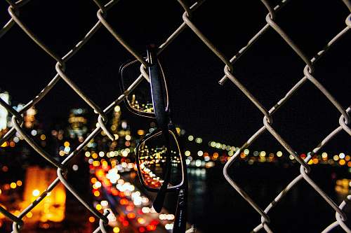 new york black framed eyeglasses manhattan bridge